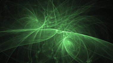 Soyut fraktal ışık arkaplanı 3 boyutlu oluşturuluyor