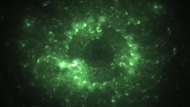 Soyut fraktal ışık arkaplanı 3 boyutlu oluşturuluyor
