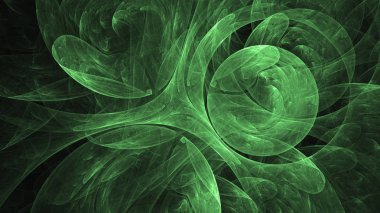 Soyut fraktal ışık arkaplanı 3 boyutlu oluşturuluyor