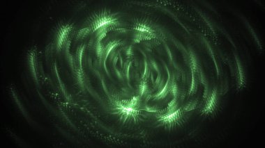 Soyut fraktal ışık arkaplanı 3 boyutlu oluşturuluyor