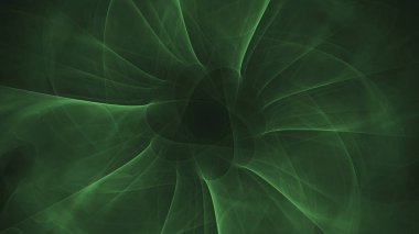 Soyut fraktal ışık arkaplanı 3 boyutlu oluşturuluyor