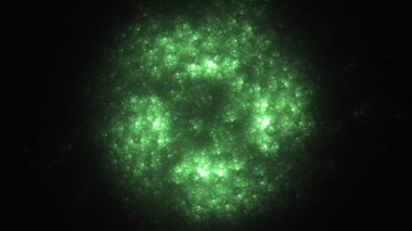 Soyut fraktal ışık arkaplanı 3 boyutlu oluşturuluyor