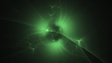 Soyut fraktal ışık arkaplanı 3 boyutlu oluşturuluyor