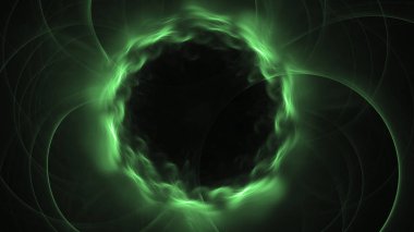 Soyut fraktal ışık arkaplanı 3 boyutlu oluşturuluyor