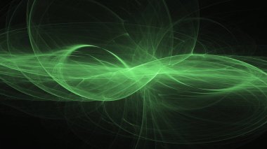 Soyut fraktal ışık arkaplanı 3 boyutlu oluşturuluyor