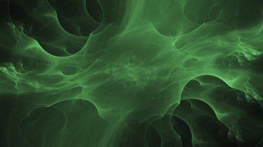 Soyut fraktal ışık arkaplanı 3 boyutlu oluşturuluyor