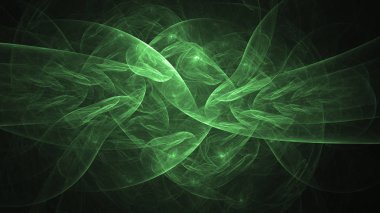 Soyut fraktal ışık arkaplanı 3 boyutlu oluşturuluyor