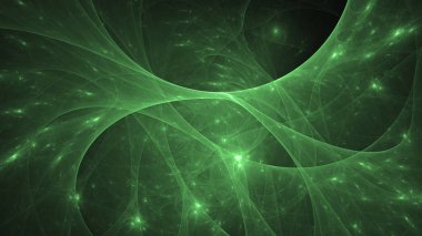 Soyut fraktal ışık arkaplanı 3 boyutlu oluşturuluyor