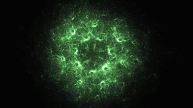 Soyut fraktal ışık arkaplanı 3 boyutlu oluşturuluyor