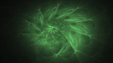 Soyut fraktal ışık arkaplanı 3 boyutlu oluşturuluyor