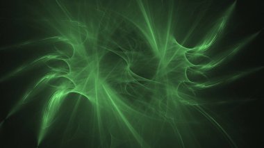 Soyut fraktal ışık arkaplanı 3 boyutlu oluşturuluyor