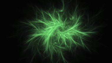Soyut fraktal ışık arkaplanı 3 boyutlu oluşturuluyor