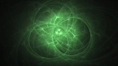 Soyut fraktal ışık arkaplanı 3 boyutlu oluşturuluyor