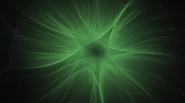 Soyut fraktal ışık arkaplanı 3 boyutlu oluşturuluyor