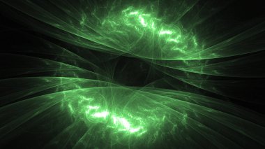 Soyut fraktal ışık arkaplanı 3 boyutlu oluşturuluyor