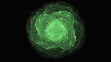 Soyut fraktal ışık arkaplanı 3 boyutlu oluşturuluyor