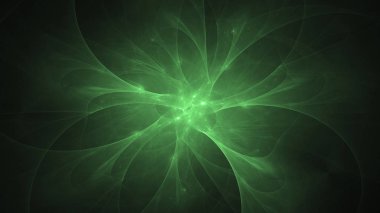 Soyut fraktal ışık arkaplanı 3 boyutlu oluşturuluyor