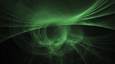 Soyut fraktal ışık arkaplanı 3 boyutlu oluşturuluyor