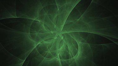 Soyut fraktal ışık arkaplanı 3 boyutlu oluşturuluyor
