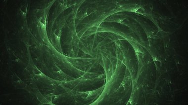 Soyut fraktal ışık arkaplanı 3 boyutlu oluşturuluyor