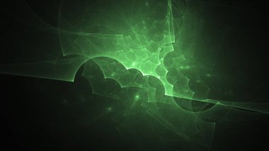 Soyut fraktal ışık arkaplanı 3 boyutlu oluşturuluyor