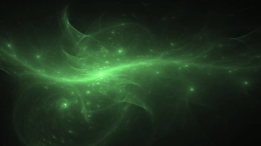 Soyut fraktal ışık arkaplanı 3 boyutlu oluşturuluyor