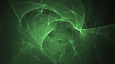 Soyut fraktal ışık arkaplanı 3 boyutlu oluşturuluyor