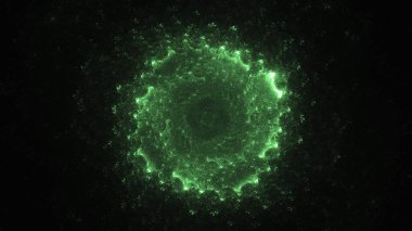 Soyut fraktal ışık arkaplanı 3 boyutlu oluşturuluyor