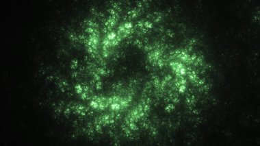 Soyut fraktal ışık arkaplanı 3 boyutlu oluşturuluyor