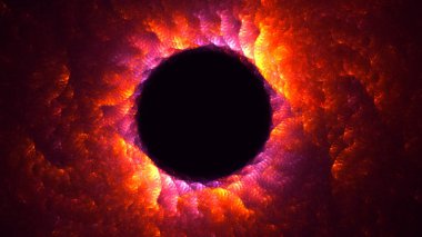 Soyut fraktal ışık arkaplanı 3 boyutlu oluşturuluyor