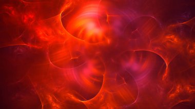 Soyut fraktal ışık arkaplanı 3 boyutlu oluşturuluyor