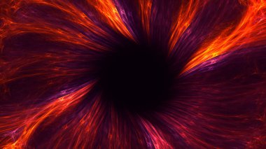 Soyut fraktal ışık arkaplanı 3 boyutlu oluşturuluyor