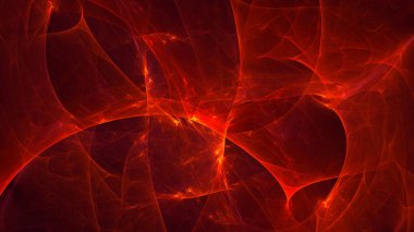 Soyut fraktal ışık arkaplanı 3 boyutlu oluşturuluyor