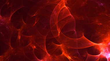 Soyut fraktal ışık arkaplanı 3 boyutlu oluşturuluyor