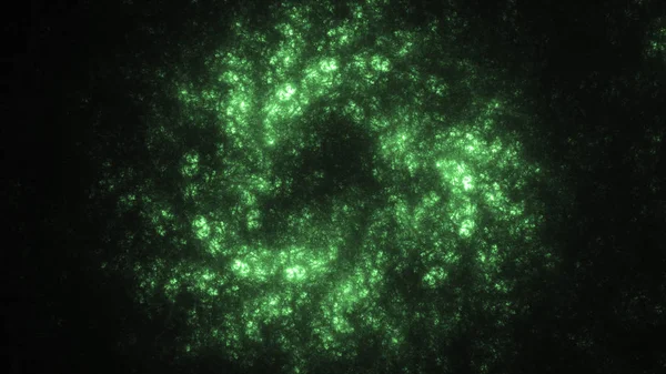 Soyut fraktal ışık arkaplanı 3 boyutlu oluşturuluyor