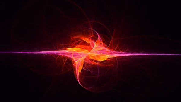 Rendering Abstract Fractal Light Background — Stock Photo, Image