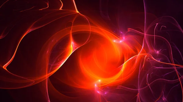Rendering Abstract Fractal Light Background Stock Photo