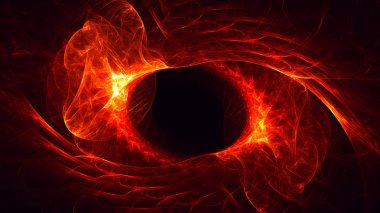 Soyut fraktal ışık arkaplanı 3 boyutlu oluşturuluyor