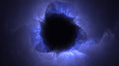 Soyut fraktal ışık arkaplanı 3 boyutlu oluşturuluyor