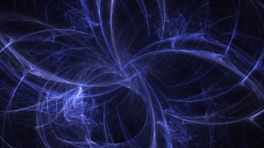 Soyut fraktal ışık arkaplanı 3 boyutlu oluşturuluyor