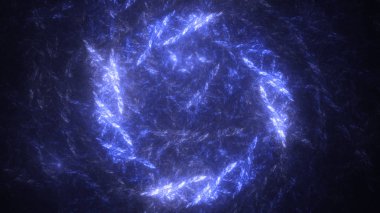 Soyut fraktal ışık arkaplanı 3 boyutlu oluşturuluyor