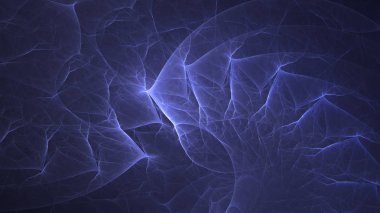 Soyut fraktal ışık arkaplanı 3 boyutlu oluşturuluyor