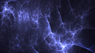 Soyut fraktal ışık arkaplanı 3 boyutlu oluşturuluyor