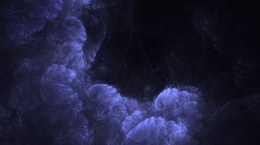 Soyut fraktal ışık arkaplanı 3 boyutlu oluşturuluyor