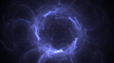 Soyut fraktal ışık arkaplanı 3 boyutlu oluşturuluyor