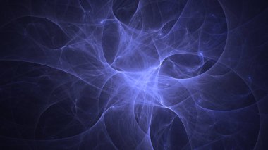 Soyut fraktal ışık arkaplanı 3 boyutlu oluşturuluyor