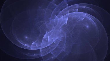 Soyut fraktal ışık arkaplanı 3 boyutlu oluşturuluyor