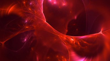 Soyut fraktal ışık arkaplanı 3 boyutlu oluşturuluyor