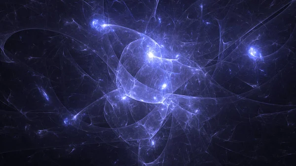 Soyut fraktal ışık arkaplanı 3 boyutlu oluşturuluyor