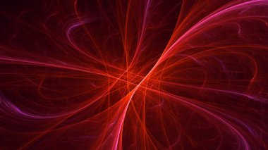 Soyut fraktal ışık arkaplanı 3 boyutlu oluşturuluyor